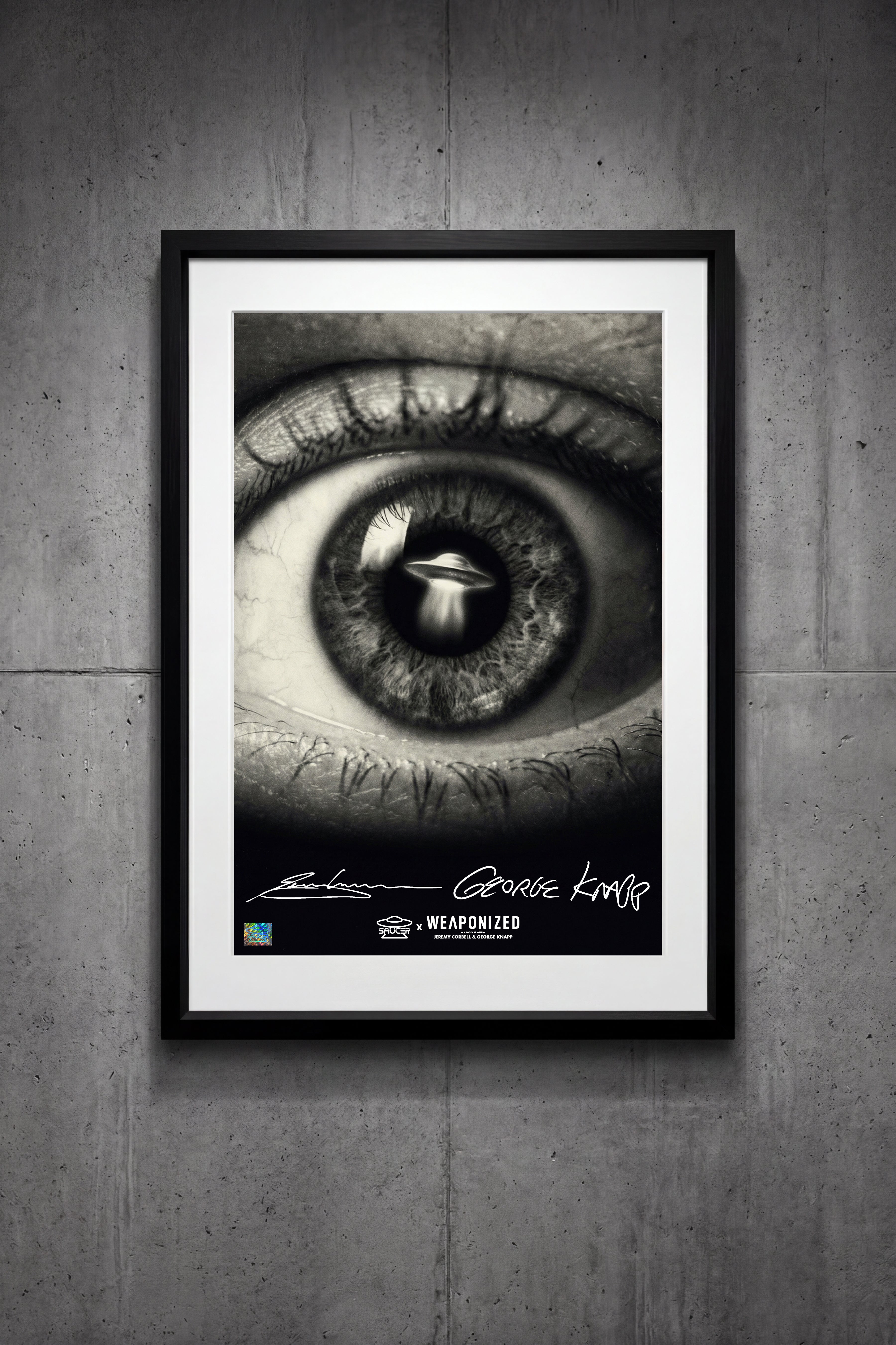Weaponized Human Eye Jeremy Corbell & George Knapp Dual Signed
