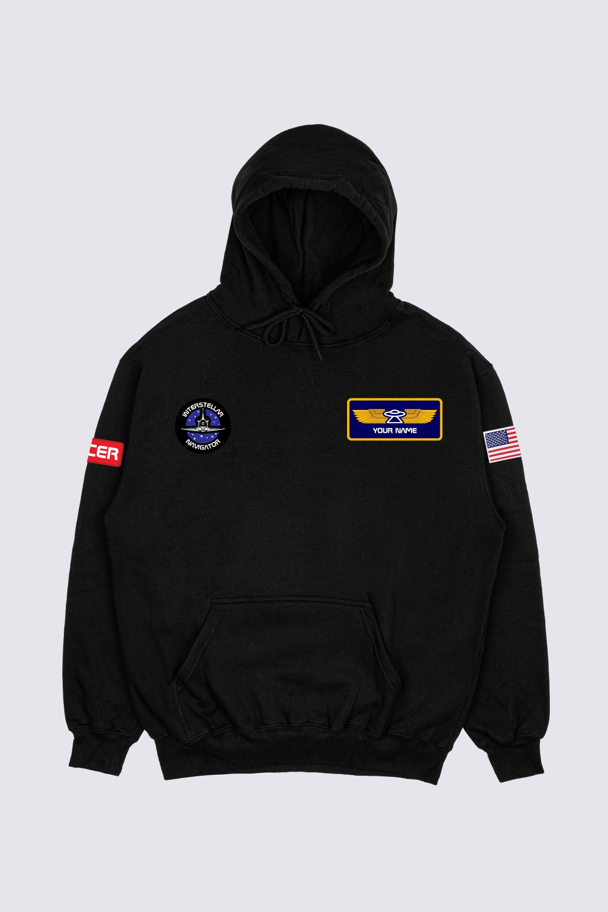 Custom discount black hoodie