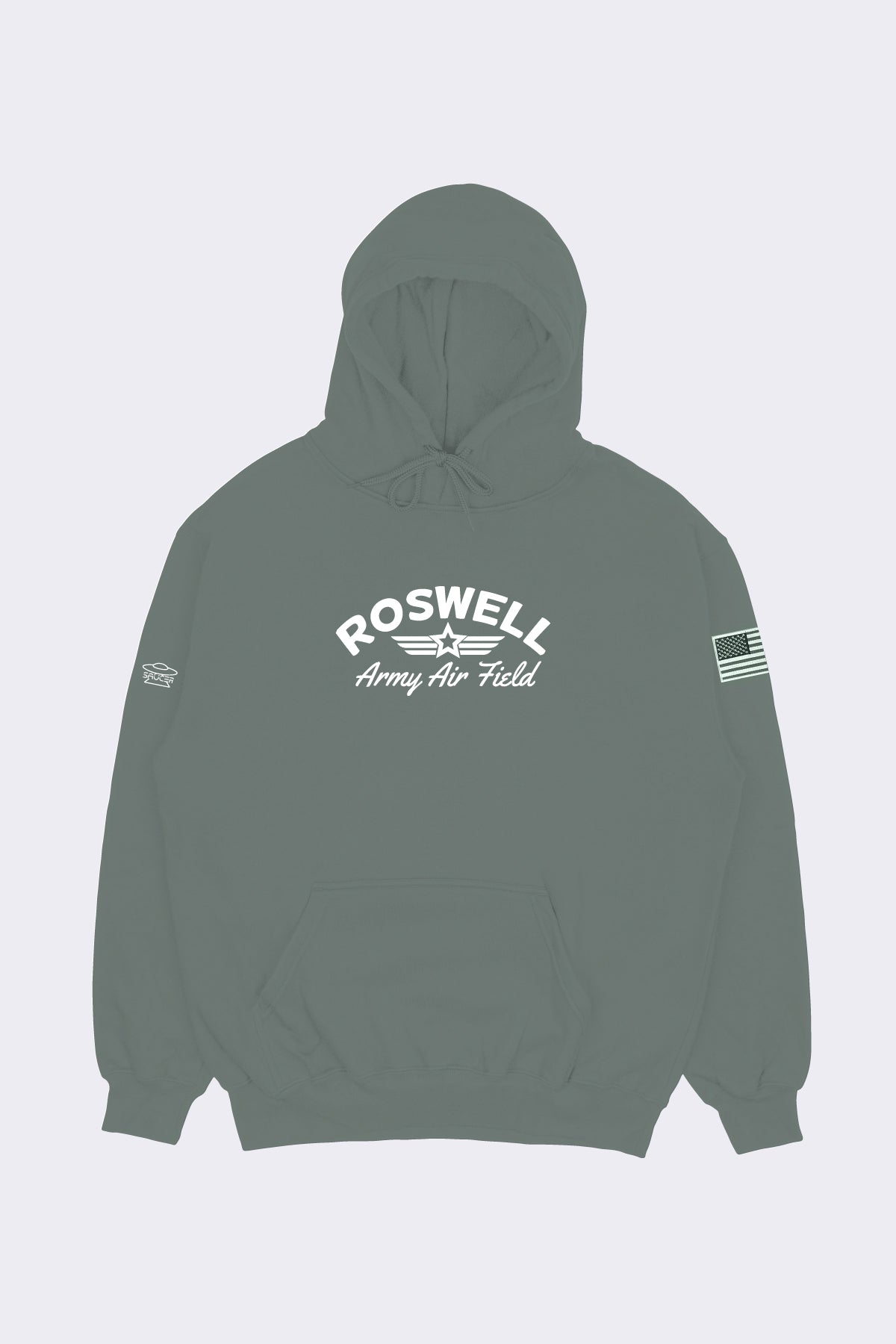 Shop Chiefs Army Green Hoodie