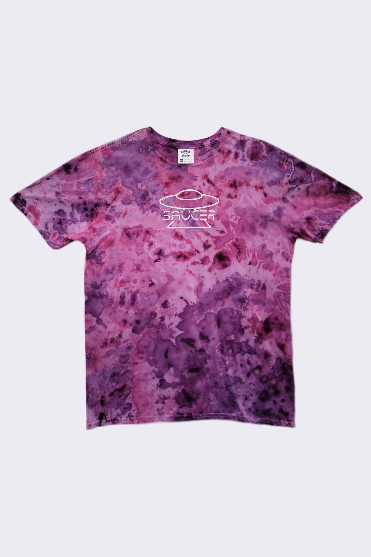 Gnarly Spill Black & Pink Tie Dye T-Shirt