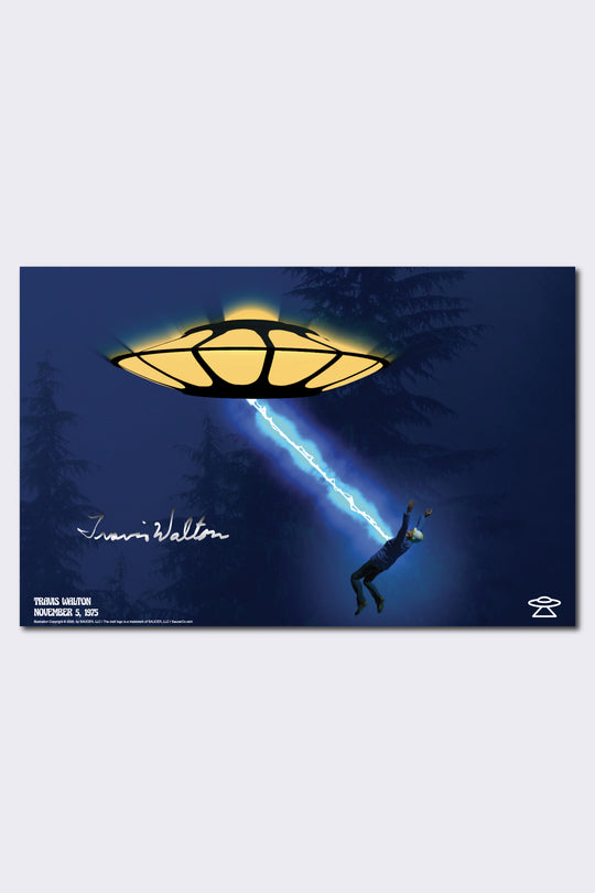 SAUCER x Travis Walton Signed 11x17 Poster Print - The Strike – Saucer